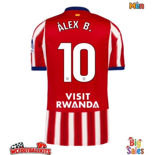 Atletico Madrid Alex Baena #10 Replica Home Stadium Shirt 2026-27 Short Sleeve